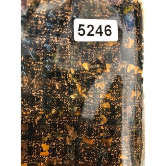 Amanda + Chelsea Boucle Tweed Skirt Modern Fit Pencil Mini Brown Gold NWT XS - Picture 9 of 9